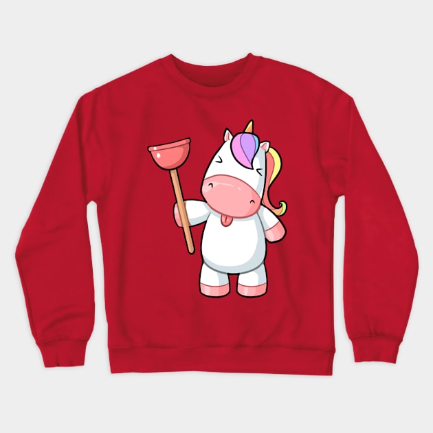 adorable unicorn Crewneck Sweatshirt by Harrington Supply Co.